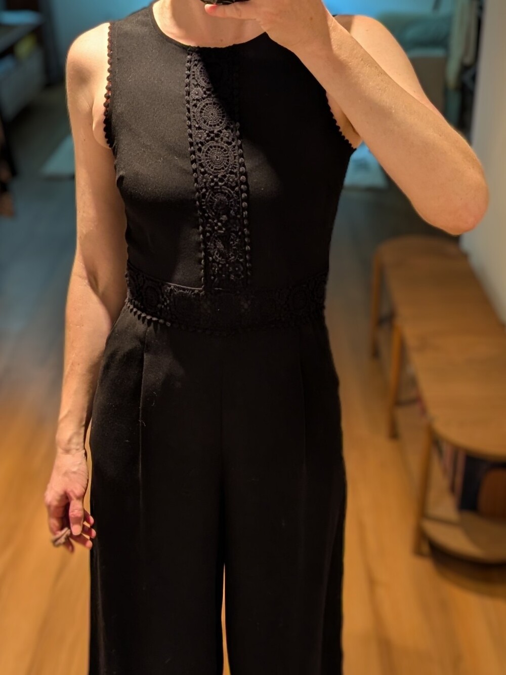 Zara Basic Collection Black Jumpsuit